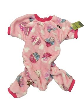 Fitwarm L Cupcake Dog Outfit Cozy Pink NWT